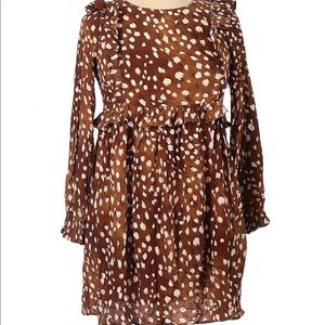 Zara long sleeve mini dress